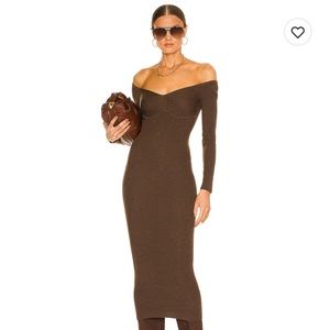 L’academie Tucci Knit Bustier Dress